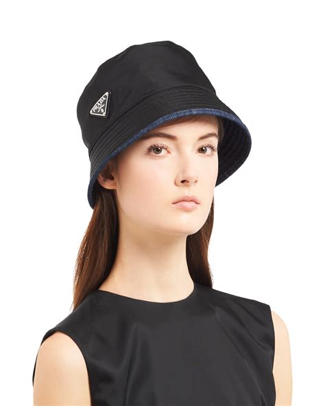 prada bucket hats for women|Prada denim hat.